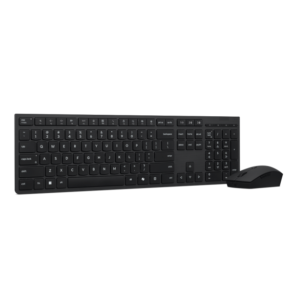 Lenovo Professional Wireless Rechargeable Combo Keyboard ...