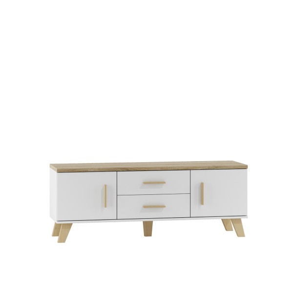Cama RTV stand LOTTA 140cm white ...