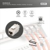 Digitus CAT 6A Keystone Module, shielded, toolfree, set 24 pcs | Digitus | Keystone Module | CAT 6A | 14.5 x 34.5 x 21.0 mm