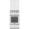 Simfer | Cooker | 5405SERBB | Hob type Gas | Oven type Electric | White | Width 50 cm | Electronic ignition | Depth 60 cm | 43 L