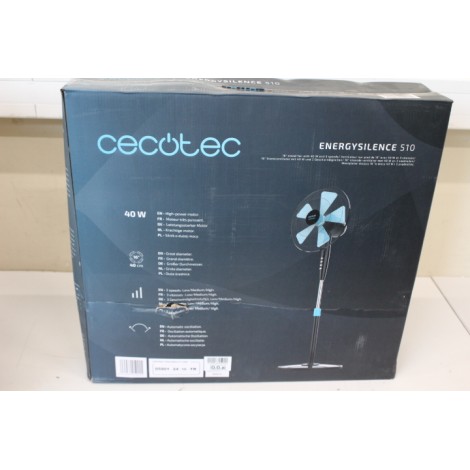 SALE OUT. Cecotec EnergySilence 510 Stand fan | Cecotec EnergySilence 510 | Stand Fan | DAMAGED PACKAGING, SCRATCHED | Diameter 40 cm | Number of speeds 3 | Oscillation | 40 W