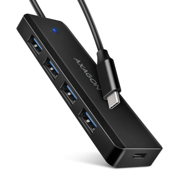 AXAGON Travel four-port USB-C 5Gbps hub ...