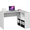 Topeshop PLUS 2X2 BIEL computer desk White