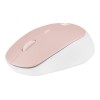 Natec | Mouse | Harrier 2 | Wireless | Bluetooth | White/Pink