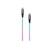 Fixed | Glowing Charging Cable USB-C/USB-C, PD support, Rainbow | FIXDLED-CC-RA