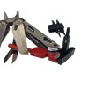 Multitool AZYMUT Giewon FS - Fire Starter - 19 narzędzi - krzesiwo + gwizdek + kabura do pasa (H2038A)