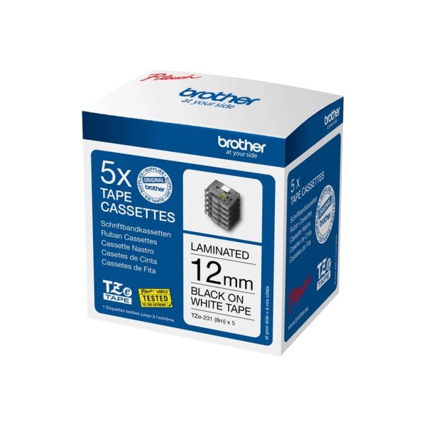 Brother TZE231M5 | Black on white ...