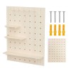 Maclean wooden board organizer, light wood color, 60x80 cm, max. 20 kg, MC-131 WD