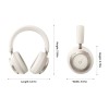 Anker Soundcore | Foldable Headphones | Space One Pro | Bluetooth | Over-ear | Microphone | Wireless | Cream White
