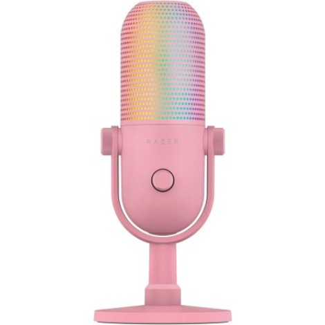 Razer | RGB USB Microphone with Tap-to-Mute | Seiren V3 Chroma | Quartz | No