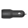 Belkin | Dual USB-A Car Charger 24W + USB-A to Lightning Cable | BOOST CHARGE