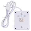 Maclean power strip, extension cord 2 sockets + 3xUSB, 110-240V AC 50/60Hz, 2.1A max 2500W, 1.5m, white, MCE387 W