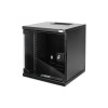 Digitus | Wall Mounting Cabinet | DN-10-06U-B | Black | IP protection class: IP20; Front door: Glass door, single opening; Cabinet type: Wall mounting cabinet; Depth: 300 mm; Load capacity: 30 kg