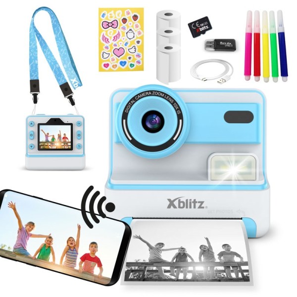 FLASH BLUE INSTANT CAMERA WITH THERMAL ...
