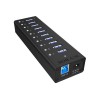 Raidsonic | 10 port USB 3.0 Hub | Icy Box IB-AC6110