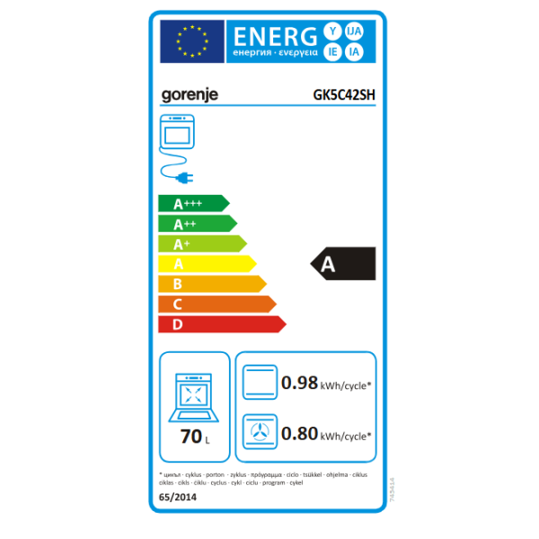 Gorenje Cooker | GK5C42SH | Hob ...