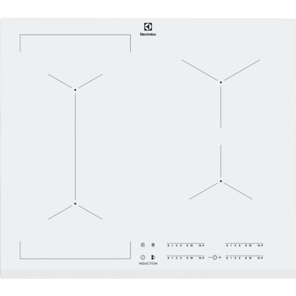 Electrolux EIV63440BW White Built-in Zone induction ...