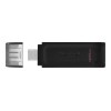 Kingston | USB Flash Drive | DataTraveler 70 | 128 GB | USB 3.2 Gen 1 Type-C | Black