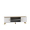 Cama TV stand LOTTA 160 2D2K white/sonoma