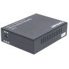 Intellinet Gigabit Ethernet to SFP Media Converter, 10/100/1000Base-Tx to SFP slot, empty (Euro 2-pin plug)