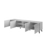 RTV cabinet ABETO 200x42x52 white/gloss white