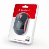 MOUSE USB OPTICAL WRL BLACK/RED MUSW-4B-03-R GEMBIRD