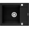 Set - Sink PYRAMIS PYRAMIS MIDO (62x50) 1B 1D + Faucet IDEA Black Edition - 070167602BE - Volcano