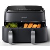 Philips Dual Basket Airfryer | NA351/00 3000 Series | Power 2750 W | Capacity 9 L | Rapid Air technology | Black