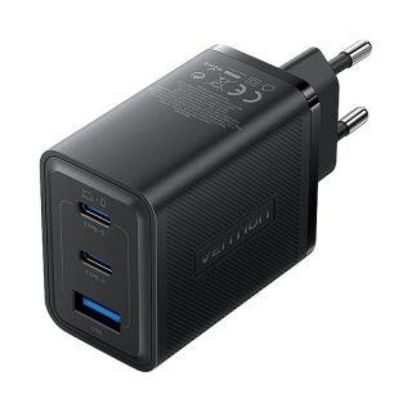 MOBILE CHARGER WALL 65W USB/3P BLACK ...