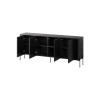 Cama VERA chest of drawers 190x40x80 black matt