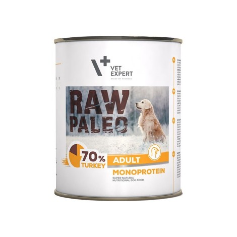 RAW PALEO Adult Monoprotein Turkey - wet dog food - 800 g