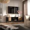 Cama RTV cabinet MERCI RTV cabinet 180 x 40 x 53.5 cm black/oak artisan