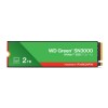 SSD|WESTERN DIGITAL|Green|2TB|M.2|PCIe Gen4|NVMe|Write speed 4200 MBytes/sec|Read speed 5000 MBytes/sec|2.3mm|TBW 250 TB|WDS200T4G0E