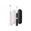 Philips | Sonic Electric Toothbrush | HX6800/35 ProtectiveClean 4300 | Rechargeable | For adults | Number of brush heads included 2 | Number of teeth brushing modes 1 | Sonic technology | Black/Pastel Pink