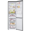 LG | Refrigerator | GBB71PZDMN | Energy efficiency class E | Free standing | Combi | Height 186 cm | No Frost system | Fridge net capacity 234 L | Freezer net capacity 107 L | Display | 36 dB | Silver