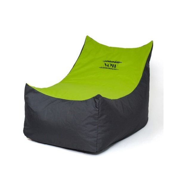 Sako bag pouffe Tron black-green XXL ...