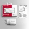 AXAGON ACU-QC18W Wall charger 18W, 1x port USB-A, QC3.0/AFC/Apple, white