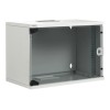 Digitus | 9U wall mounting cabinet | DN-19 09-U-S-1 | Grey | Safety class rating IP20. Lockable safety-glass door. 200° door opening angle. Front door: Glass door, single opening. Unmounted 460x540x400 mm. SOHO