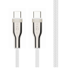 Fixed | Braided Cable USB-C/USB-C, 2m, 100W | FIXDB-CC2-WH