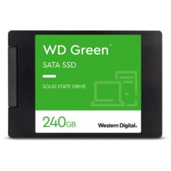 SSD|WESTERN DIGITAL|Green|240GB|SATA 3.0|SLC|Read speed 545 MBytes/sec|2, ...