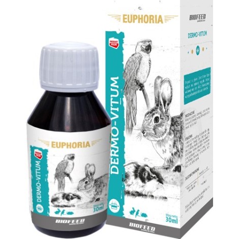 BIOFEED Euphoria Dermo-Vitum Exo – Vitamine für Nagetiere, Kaninchen und Vögel – 30 ml