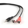 Cablexpert | 2.5m, 3.5mm/2xRCA, M/M | 3.5mm | 2 x RCA