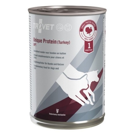 TROVET Unique Protein UPT with turkey - Wet dog and cat food - 400 g
