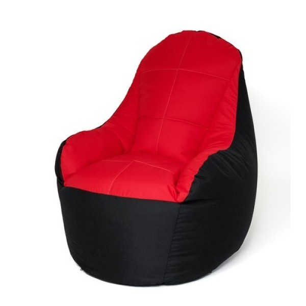 Sako Boss sack pouffe black-red XXL ...