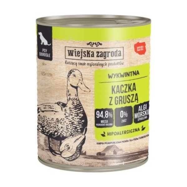 Wiejska Zagroda Wet dog food Duck ...