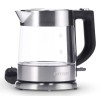 Severin WK 3468 electric kettle 1 L 2200 W Black, Stainless steel, Transparent
