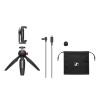 Sennheiser XS LAV USB-C Mobile Kit - lavalier microphone with USB-C connector, with tripod and Manfrotto smartphone holder