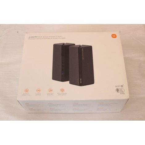 SALE OUT. Xiaomi Mesh System AX3000(2-pack) | Mesh System | AX3000 (2-pack) | 802.11ax | 574+2402 Mbit/s | Ethernet LAN (RJ-45) ports 3 | Mesh Support Yes | MU-MiMO No | No mobile broadband | Antenna type Internal | 6 month(s) | DEMO