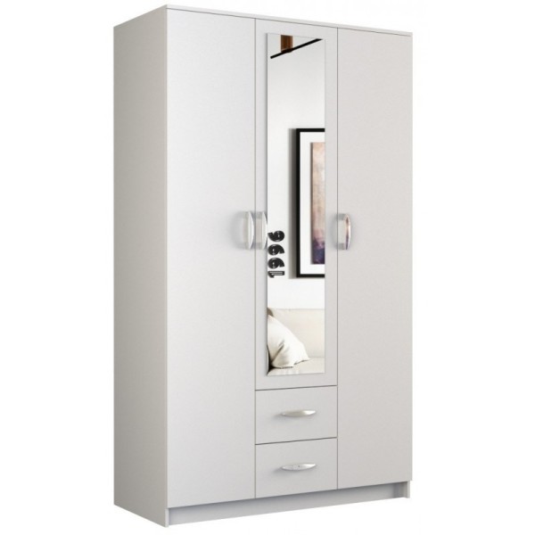 Topeshop ROMANA 120 BIEL bedroom wardrobe/closet ...