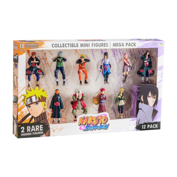 NARUTO SHIPPUDEN FIGURES -12 PACK DELUXE ...